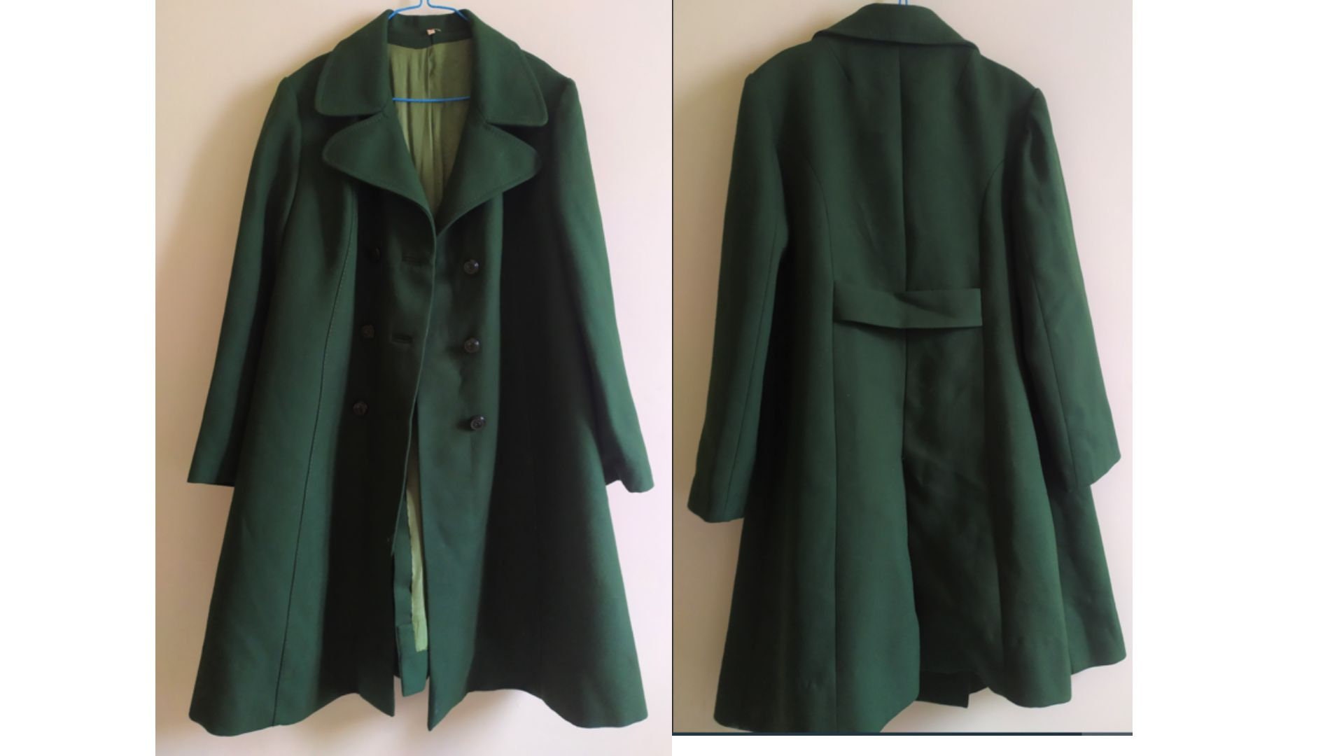 Vintage Green Coat - Etsy
