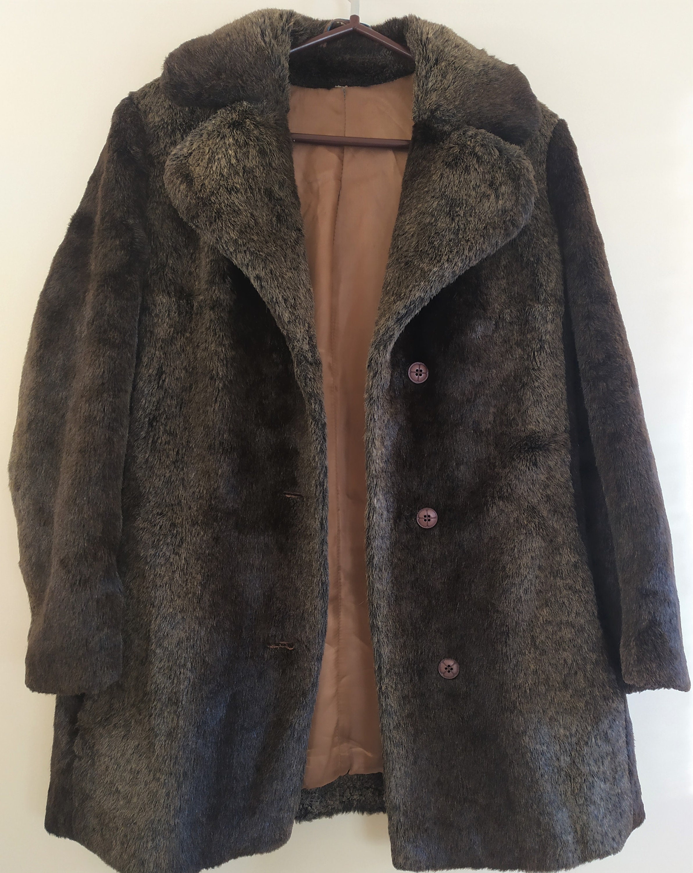 From 70's Vintage Fur Coat Lining With 2 Pockets Winter - Etsy