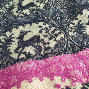 from 60&#39;s Greek Woven Wooly Textile  Rustic Cover Bedspread Rectangular Housewarming Vintage Decor Made in Greece