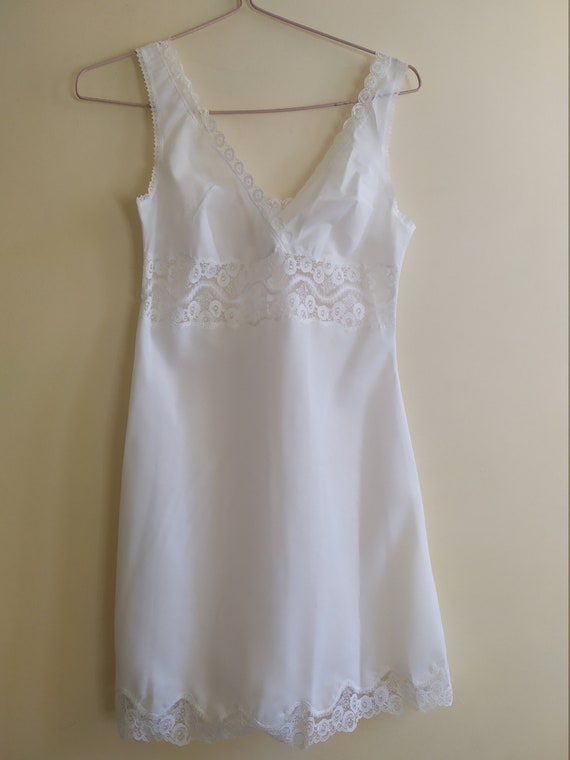 from 60's White Lingerie Babydoll Nightgown Night… - image 2