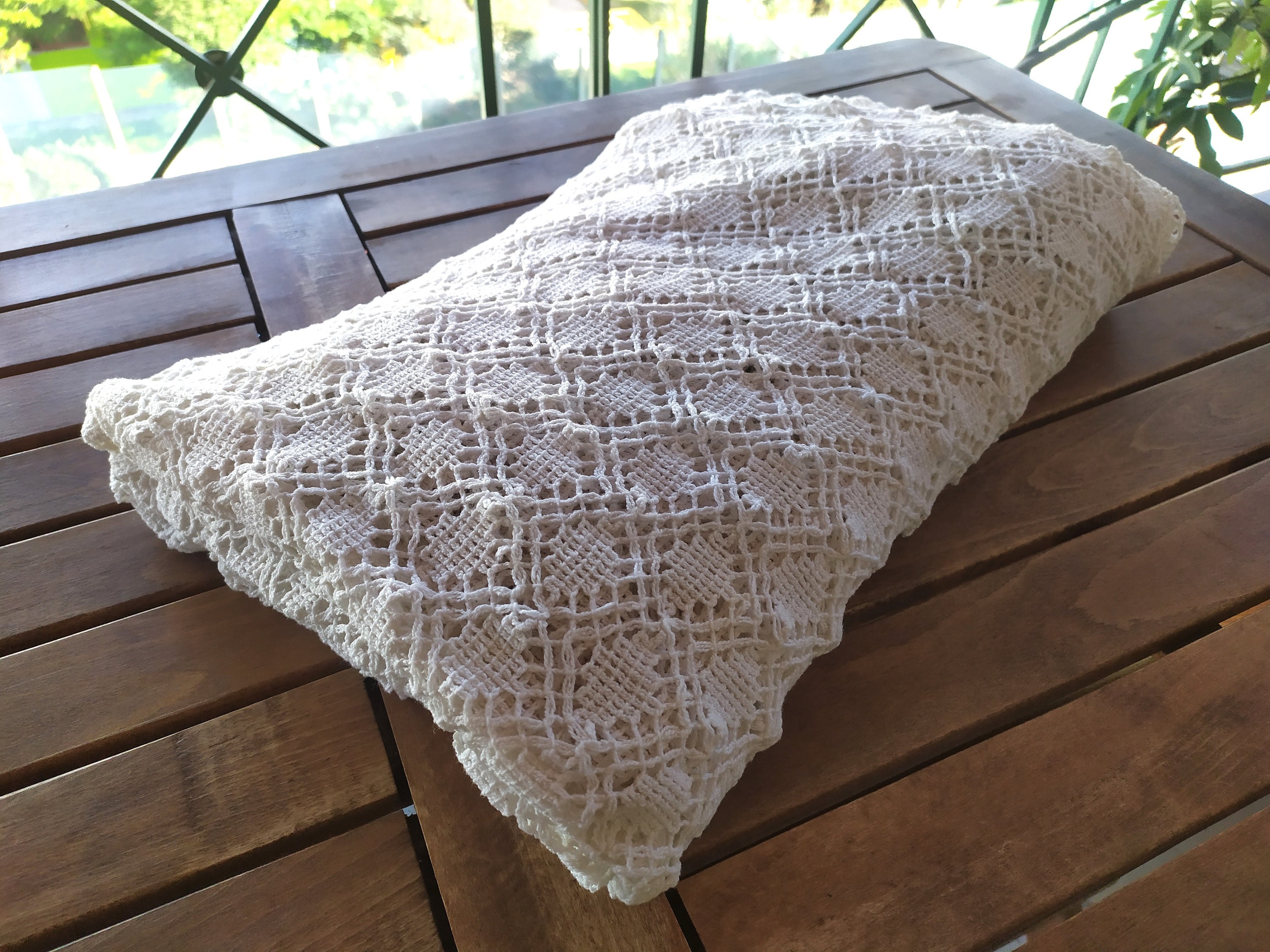 Set 6 Fazzoletti Donna In Cotone Con Pizzo E Ricami - Stile Retrò Per Matrimoni E Occasioni Speciali - Foto 10