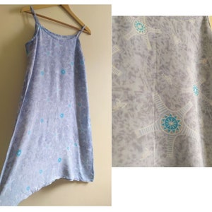 Sleeveless Night Gown from Viscose and Cotton on Pall Collors in Medium Size Vintage from 00&#39;s