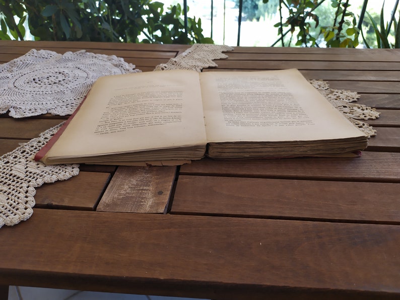 decoupage Ephemera Paper vintage decoration vintage distressed French book craft craft journals collage rustic shabby chic decor