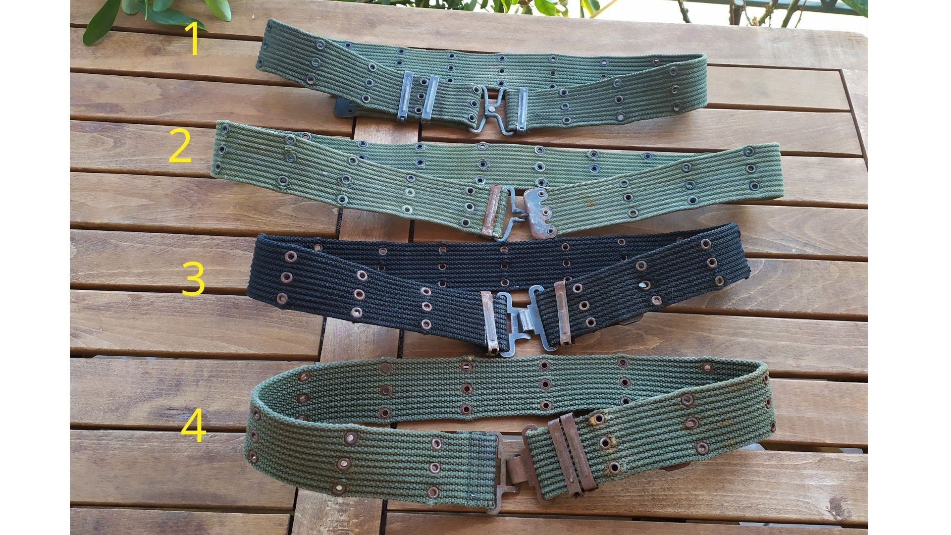 From 70 s Military Iron Canva Belt Original From Greek Army Adjustable Rusty Khaki Unisex Belt Webbing Belt Khaki Varius Sizes Etsy