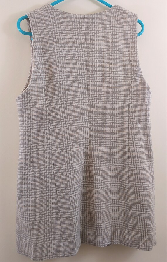 from 90's Women's Wooly Vest Check on Gray White … - image 9