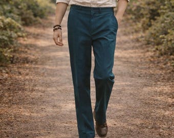 Vintage 80s HAGGAR Green Cotton Pants | Unused Deadstock | Made in USA | Kids Size 6 | Retro Children's Trousers