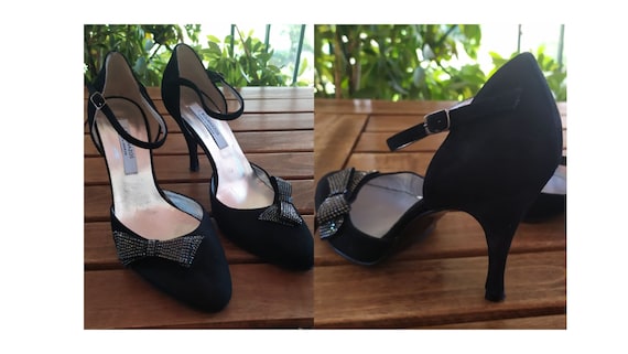 High Brand Rivet Shoes 10cm Patent Leather Studded Sling back Heels Sa