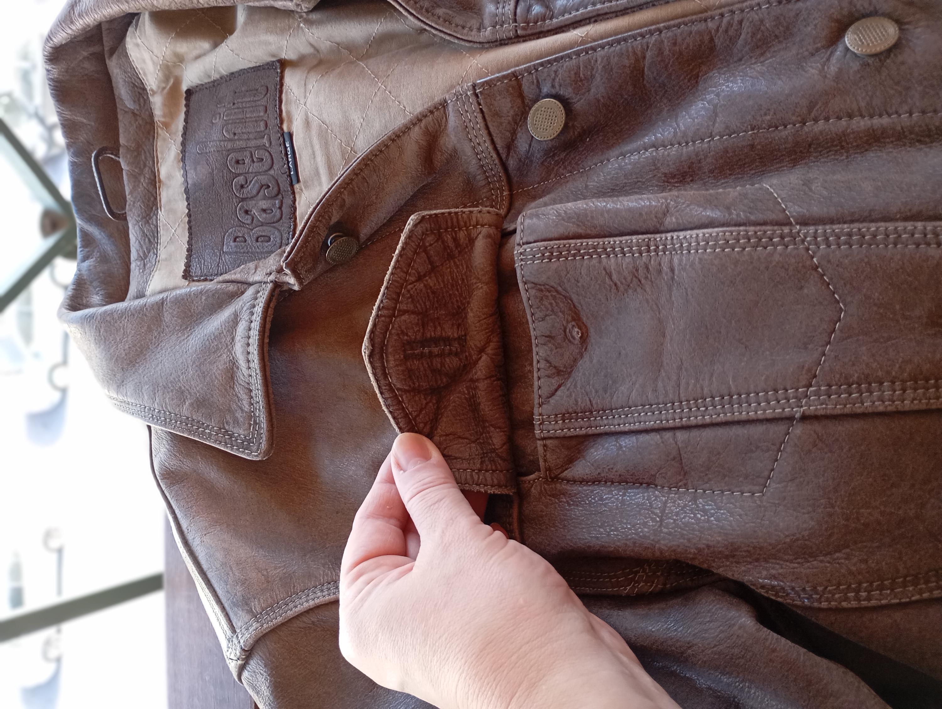 Men's 00s Genuine Leather Brown Motorcycle Jacket – Heavy Leather