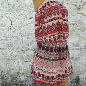 Cotton Summer Dress Multicolor Mini Sleeveless Women&#39;s Clothing Vintage Boho Hippie Clothes Small Size