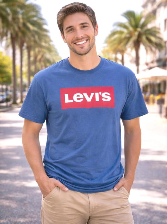 Vintage Levi's T-shirt 2000s Unisex Cotton Tee Medium Preloved