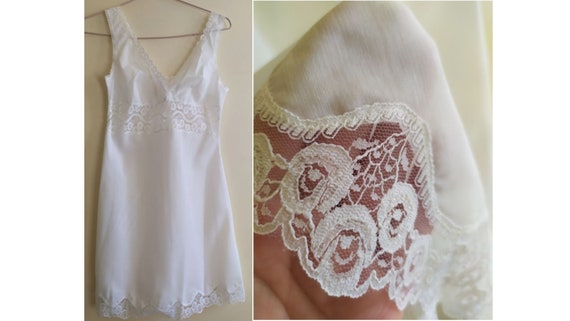 from 60's White Lingerie Babydoll Nightgown Night… - image 1