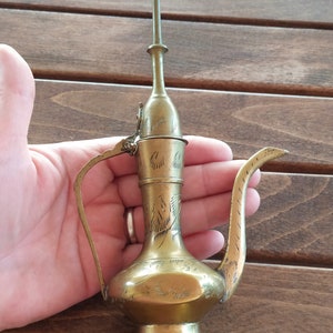 from India of Copper Ornament Vase  Decorated Home Table Decor Vintage 70&#39;s