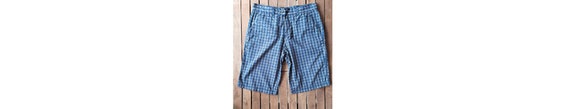 vintage 00's plaid men's shorts, plaid bermuda, L… - image 4