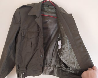ヴィンテージ90年代ギリシャ軍カーキボンバージャケット、ユニセックス