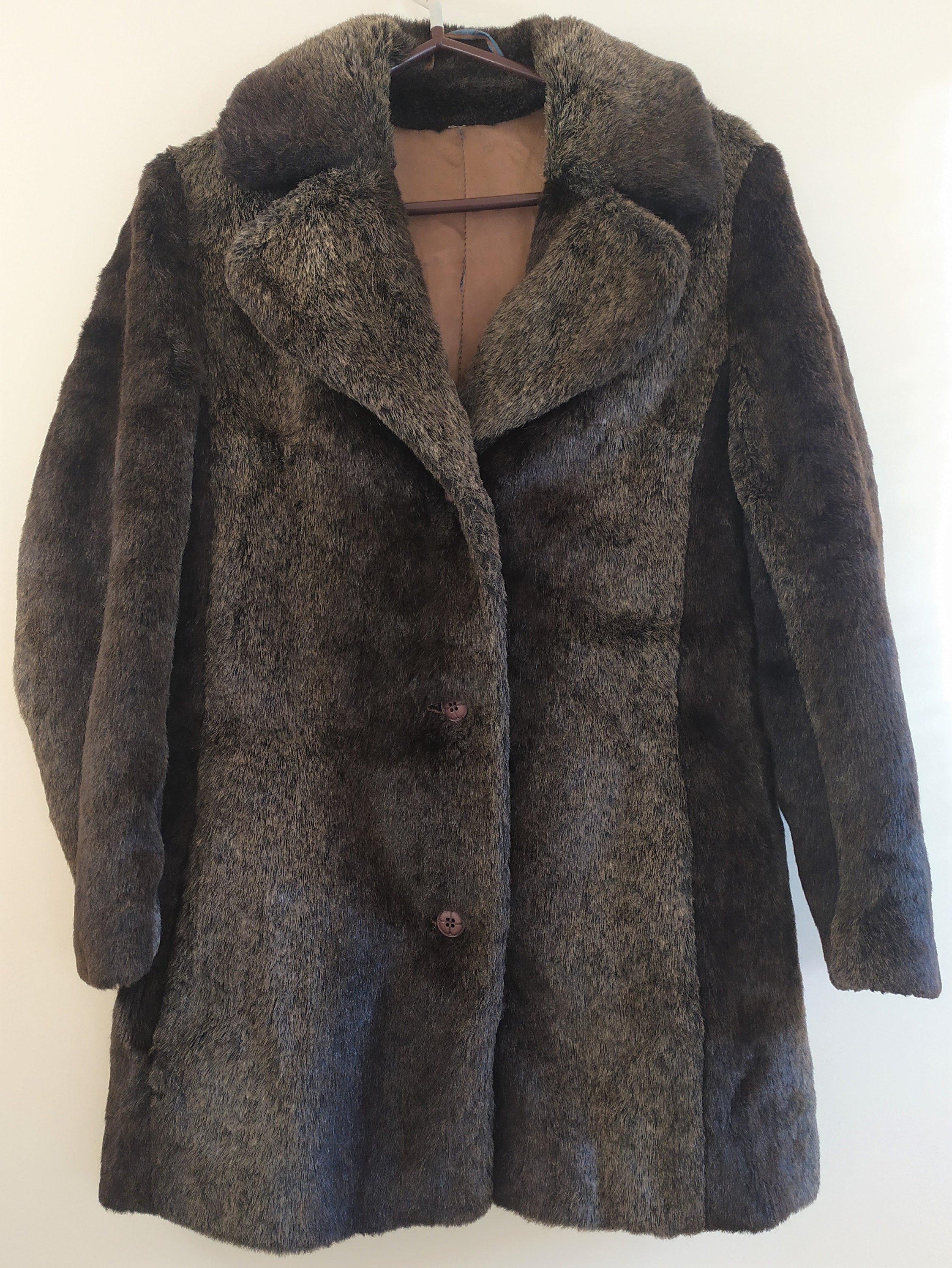 From 70's Vintage Fur Coat Lining With 2 Pockets Winter - Etsy