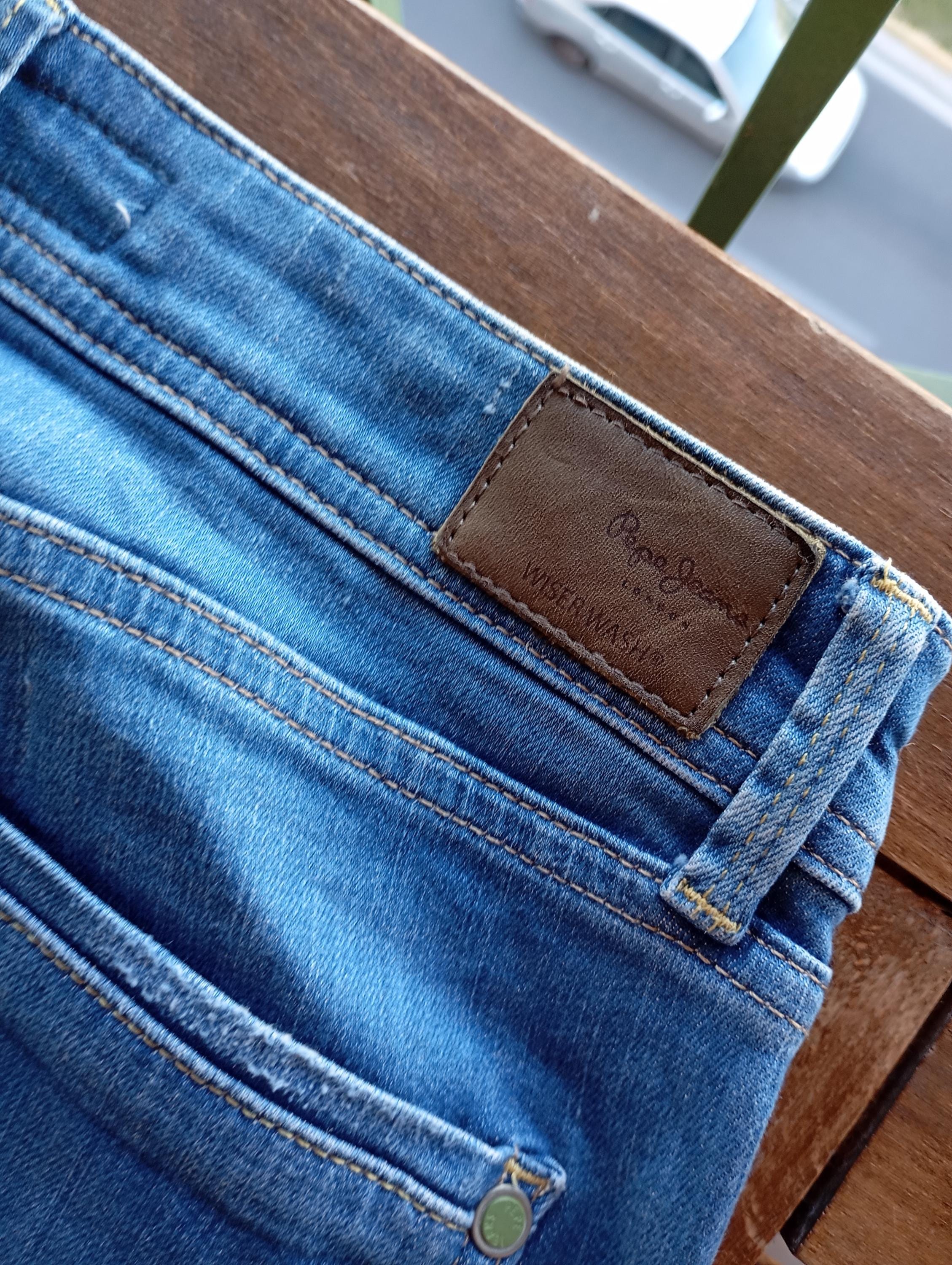 From 00's 2 Pieces Low Rise Skinny Elastic Denim Pants Pepe