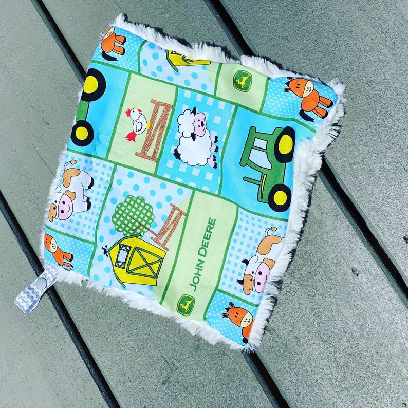 Baby John Deere Blanket Handmade Minky Blanket Nursery Decor Etsy