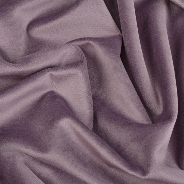 Dusty Violet Silk Velvet Fabric 145cm 57