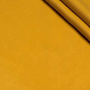 Moss yellow Viscose fabric 100% Soft silhouette Dress fabric Tencel Twill 150cm 59" width 150 g/ sq.m