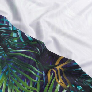 Palm Spandex Swimwear Fabric Tropical Spandex Fabric 4 Way - Etsy