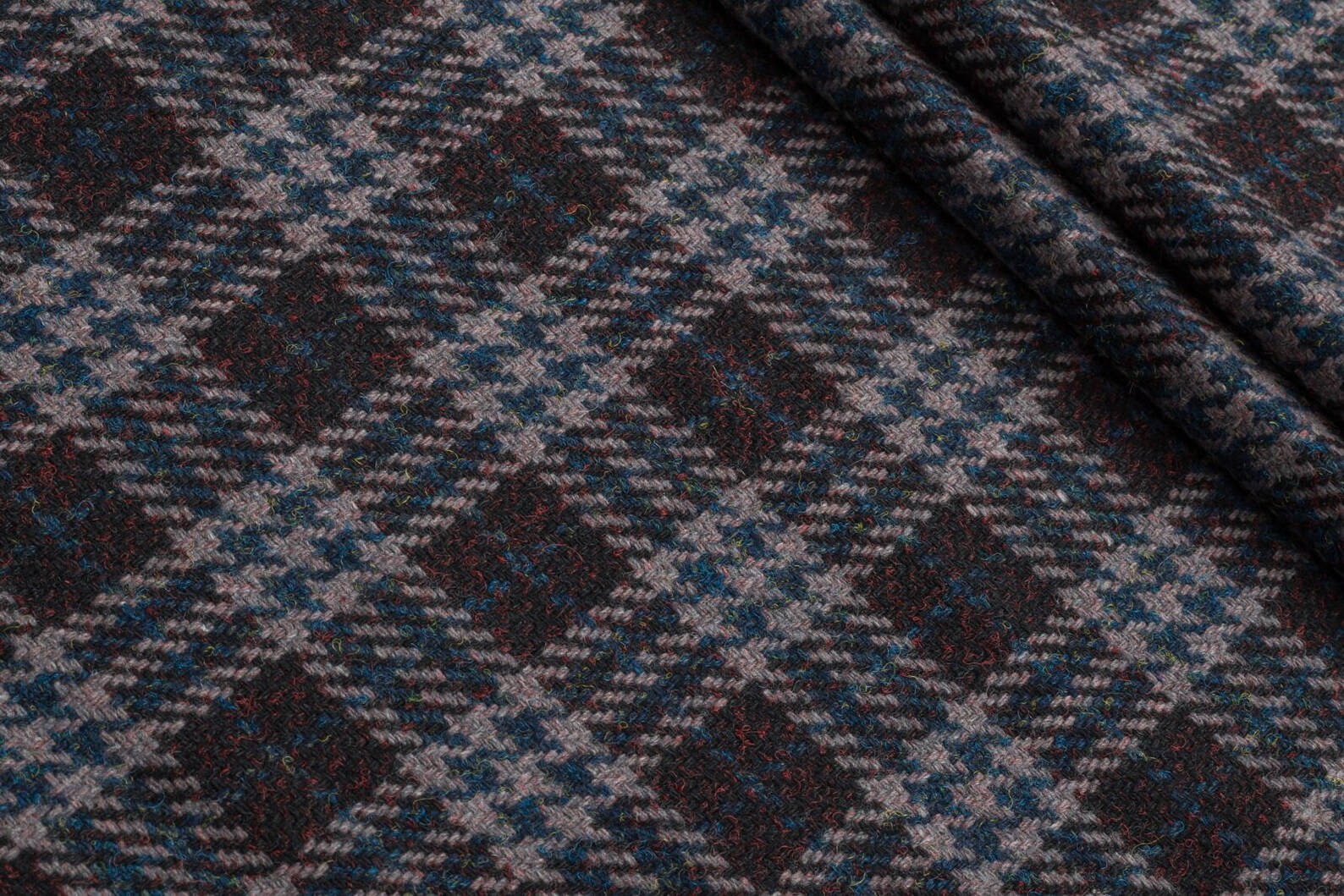Tweed Wool Blend Fabric Checkered Tweed Fabric - 1 M (Y) X 140cm (55 ...