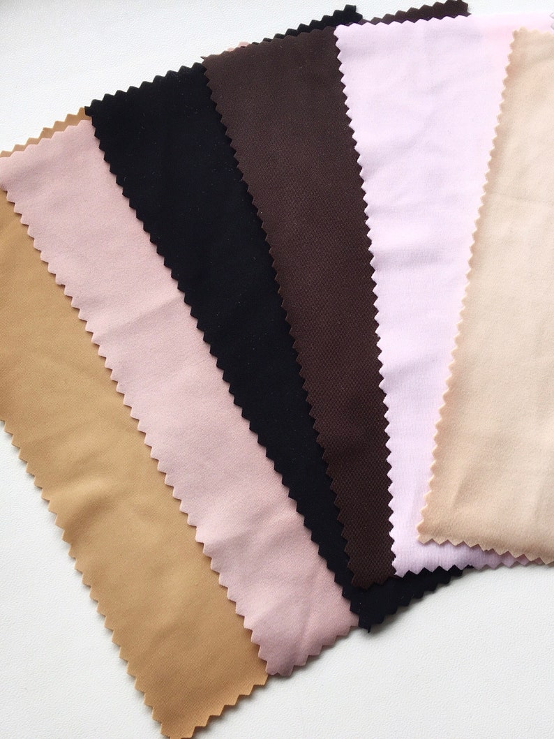 Fabric samples Spandex samples Cotton samples Mesh samples