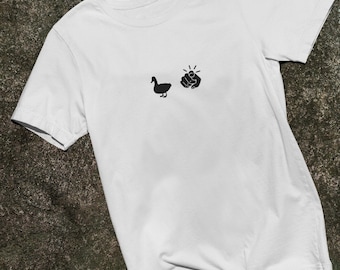 Funny Duck You Graphic Tee, Unisex Jersey Short Sleeve T-Shirt, Minimal Design Gift Shirt, Bella + Canvas 3001 Tee