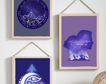 ACOTAR Drucke Set, Digitale Downloads
