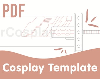 Cloud Buster Sword Template