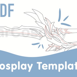 Aquila Favonia Sword Cosplay Template