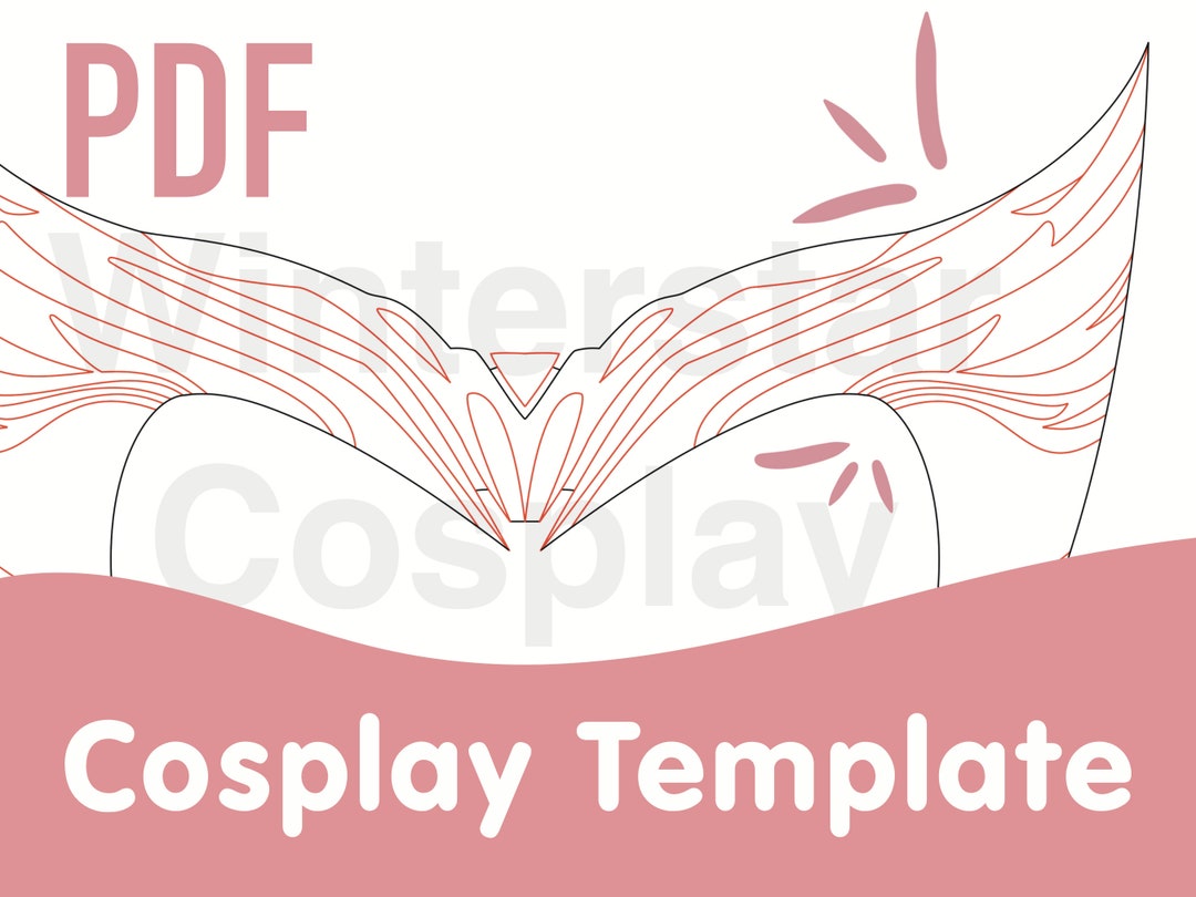 Scarlet Witch Headpiece Crown Headdress Template - Etsy