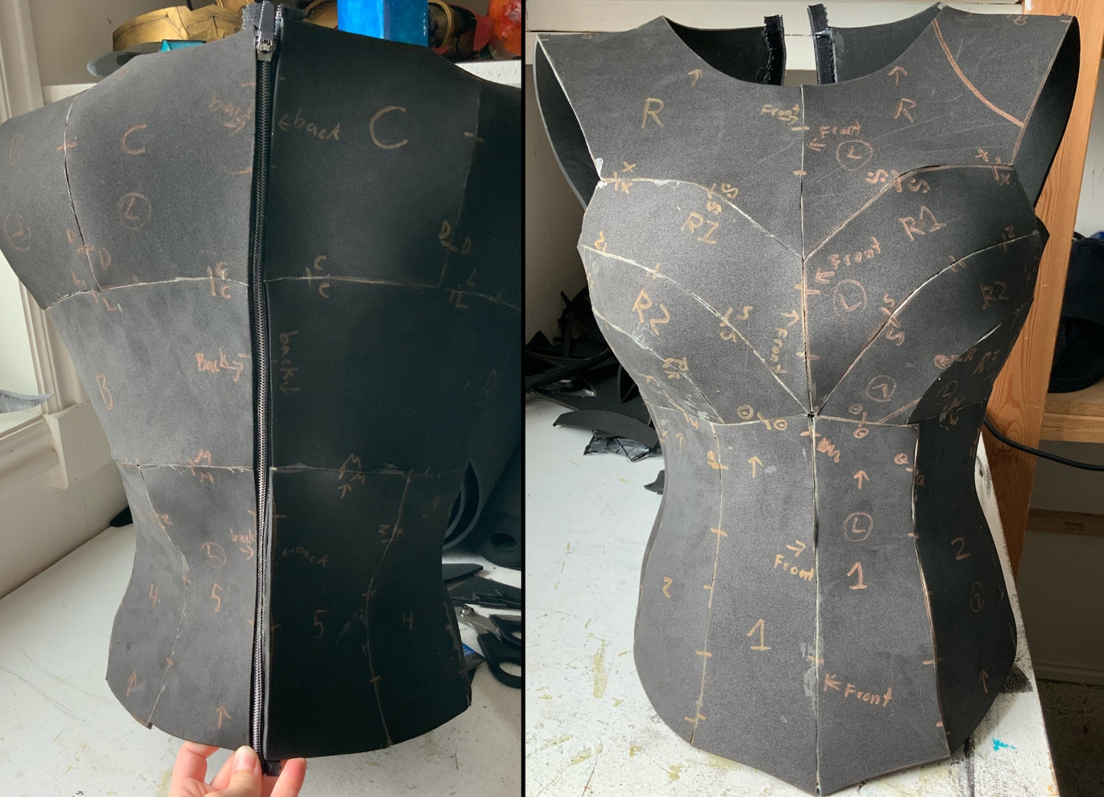 Basic Female Breastplate Pattern digital Template & Etsy