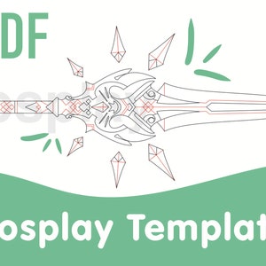 Xiao’s Jade Spear Cosplay Template