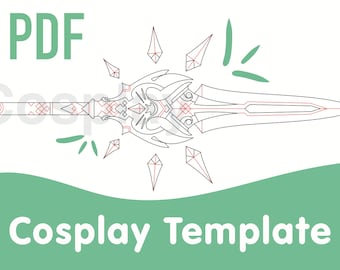 Xiao’s Jade Spear Cosplay Template