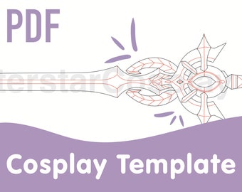 Modèle de cosplay d'épée de désir purulent
