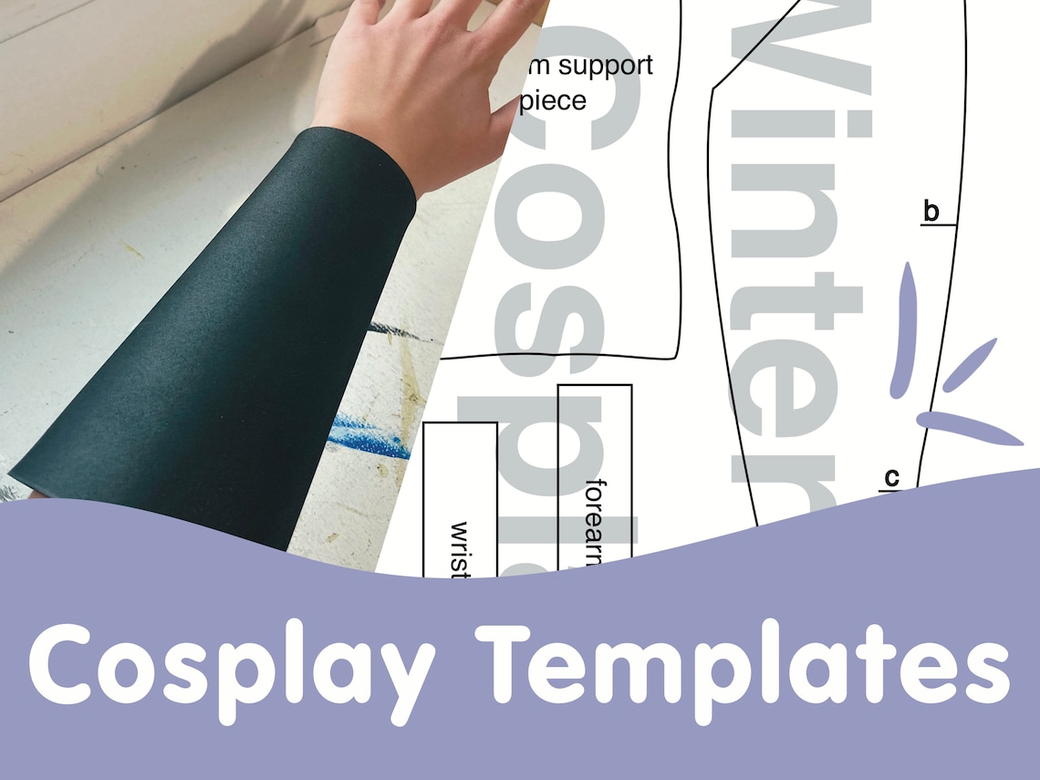 3 Basic Arm Bracer Patterns Digital Templates & Etsy