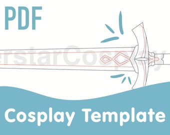 Traveler’s Silver Sword Cosplay Template