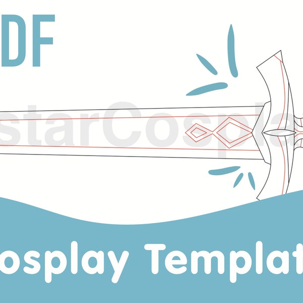 Traveler’s Silver Sword Cosplay Template