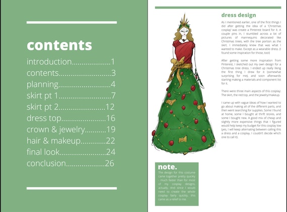 Cosplay Christmas Tree Dress Tutorial Ebook - Etsy