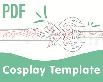 Modèle de cosplay d'épée de coupeur de jade primordial