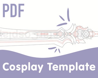 Blackcliff Slasher Sword Cosplay Template