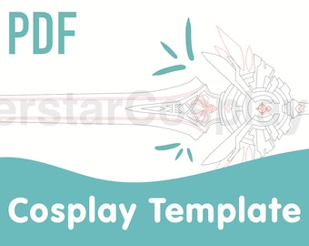 Modèle de cosplay de lame vers le ciel