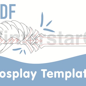 Jeans Favonius Schwert Cosplay Template