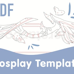 Yelan’s Aqua Simulacra Bow Cosplay Template