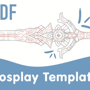 Albedo’s Cinnabar Spindle Sword Cosplay Template