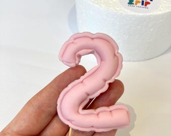 Décoration de gâteau numérotée fondant : décoration d'anniversaire comestible