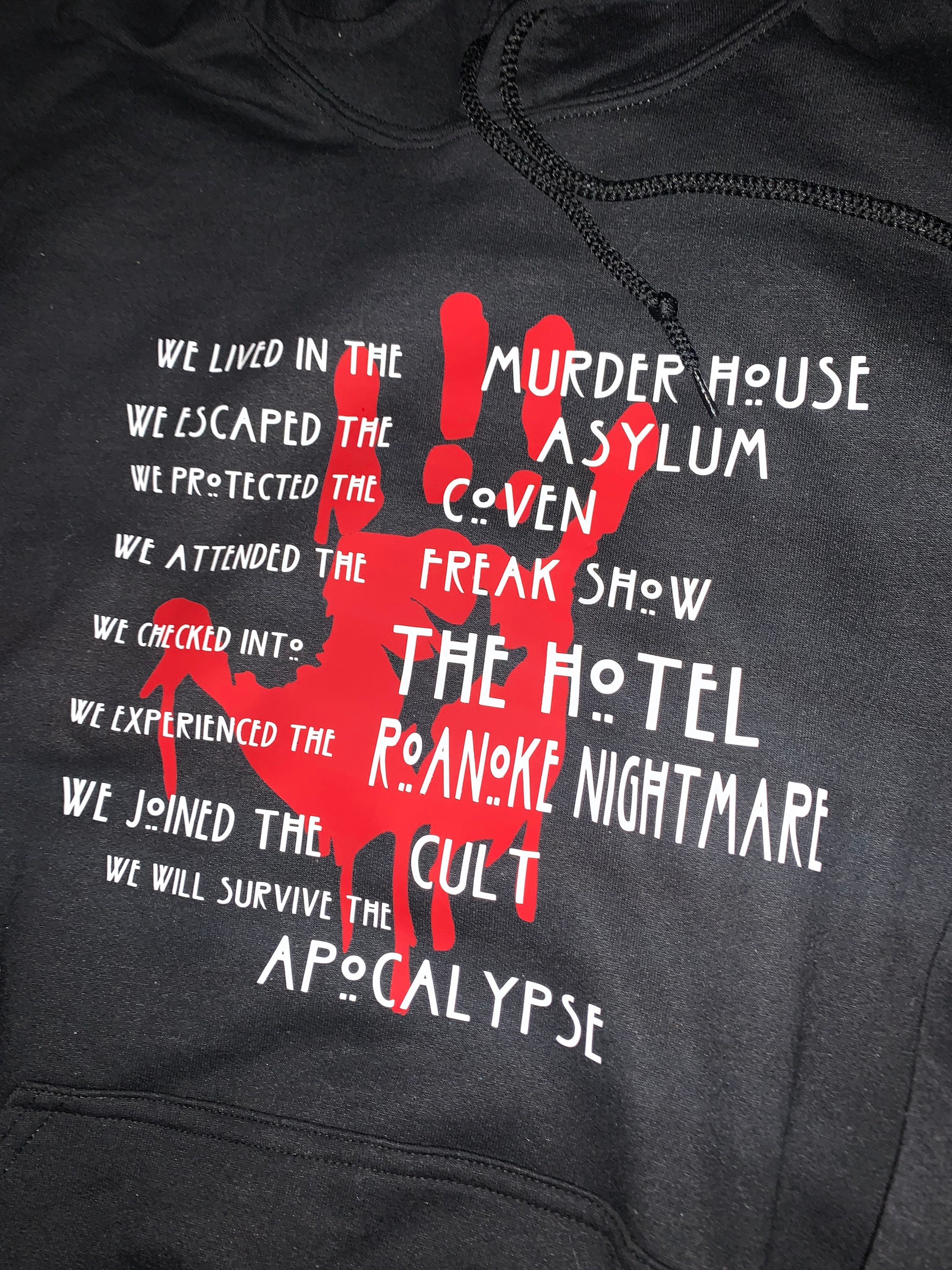 AHS American Horror Story Hoodie horror Junkie murder House Freak