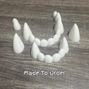 3D Printed Toony Fursuit Teeth