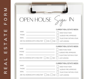 open house realtor etsy