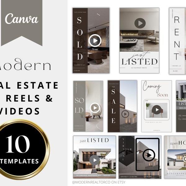 10 Real Estate Listing Video Bundles | Real Estate Marketing Video | IG Reels| Real Estate Virtual Open House Tour| Realtor Instagram Video